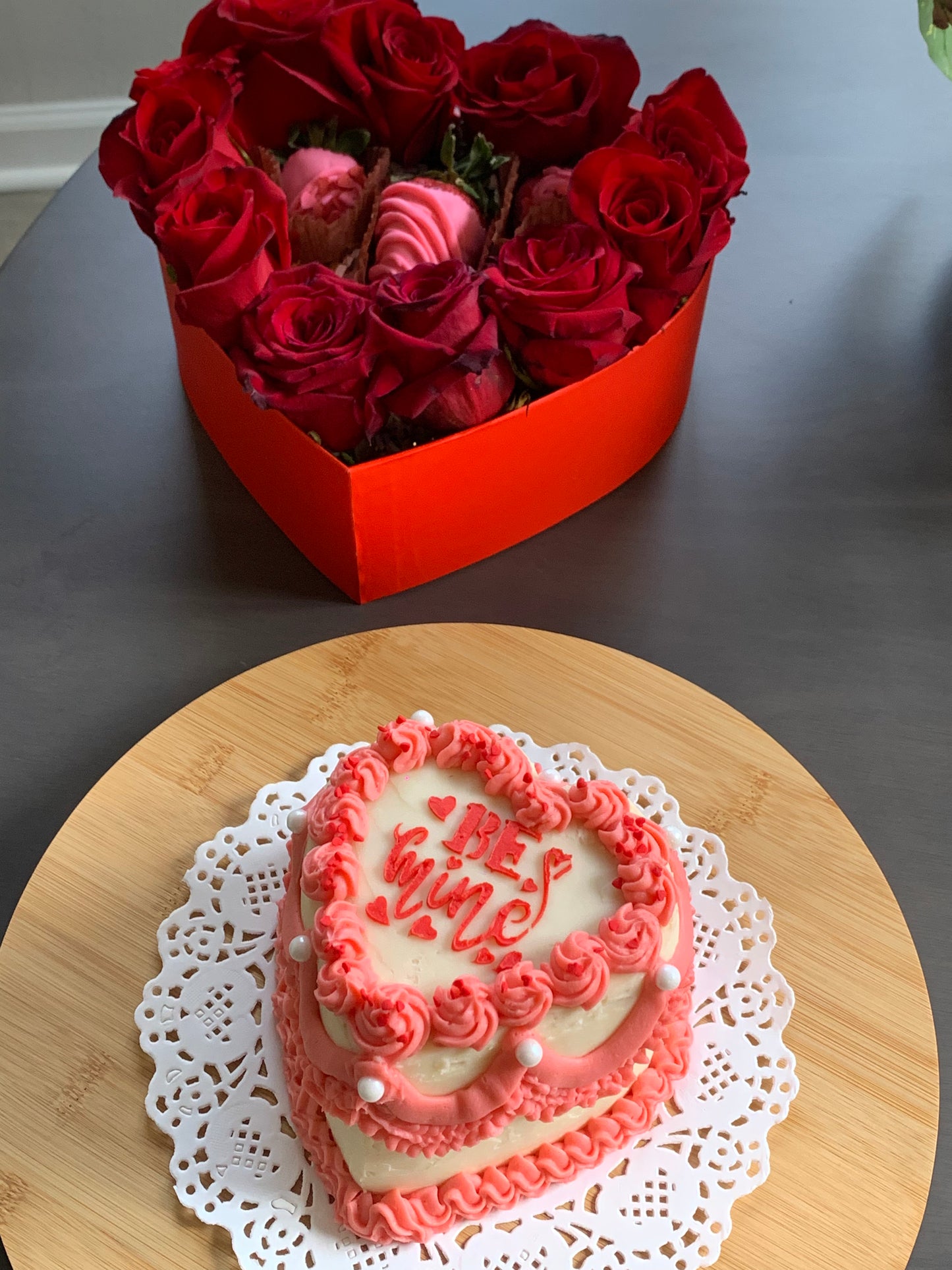 Custom Mini Heart Cake